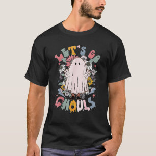T-shirt Retro Super Go Ghouls mignon Halloween Ghost