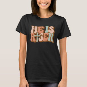 T-shirt Retro Super Il Est Ressuscité Jésus Religieux Pâqu