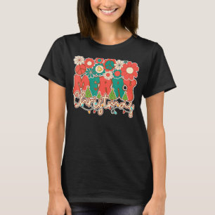 T-shirt Retro Super Joyeux Noël Jolly Mat de famille