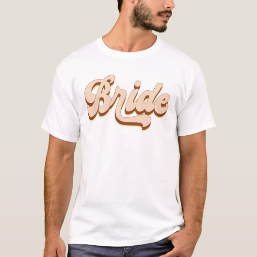 T-shirt Retro Super mariée Bachelorette Party (Devant)