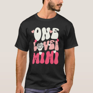 T-shirt Retro Super One Loved Mimi Hearts Love Mimi Valen