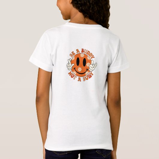 T-Shirt Retro Super Orange Soyez Un Pote Pas Un Putain (Dos)