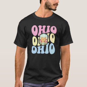 T-shirt Retro Super Pastel Ohio State Home I Love Ohio Fl