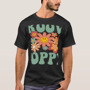 T-shirt Retro Super Poppy Famille de jumelage 1er annivers