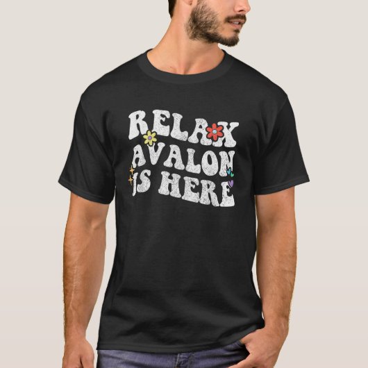 T-shirt Retro Super Relax AVALON est ici Drôle Mère s D (Devant)