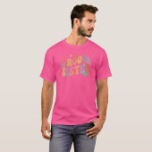T-shirt Retro Super Soeur Fleur Puissance Hippie Famille G (Devant entier)