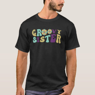 T-shirt Retro Super soeur jumelle famille 1er anniversaire
