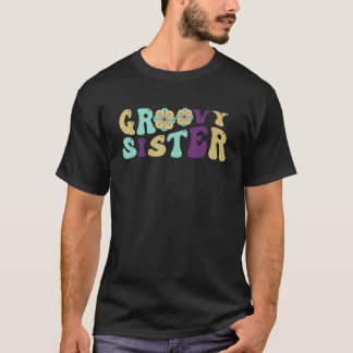 T-shirt Retro Super soeur jumelle famille 1er anniversaire