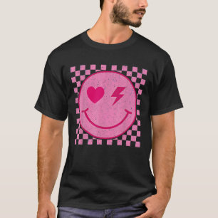 T-shirt Retro Super Valentines Jour Hippie Coeur Drôle Mat
