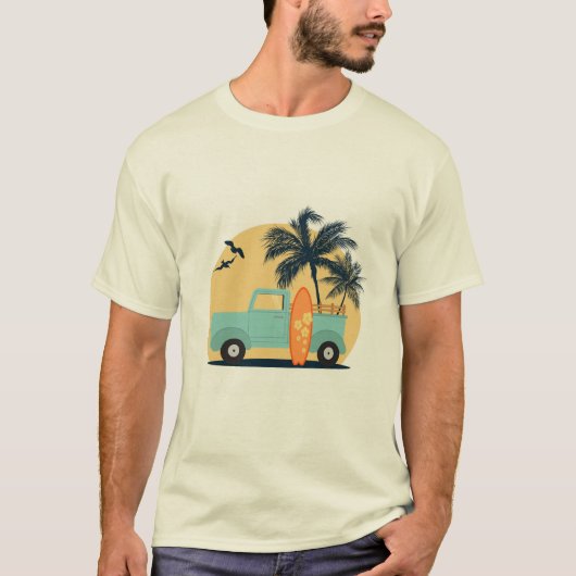 T-Shirt Rétro Surf (Devant)