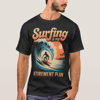 T-shirt Retro Surf à la retraite Plage retraitée Vibes