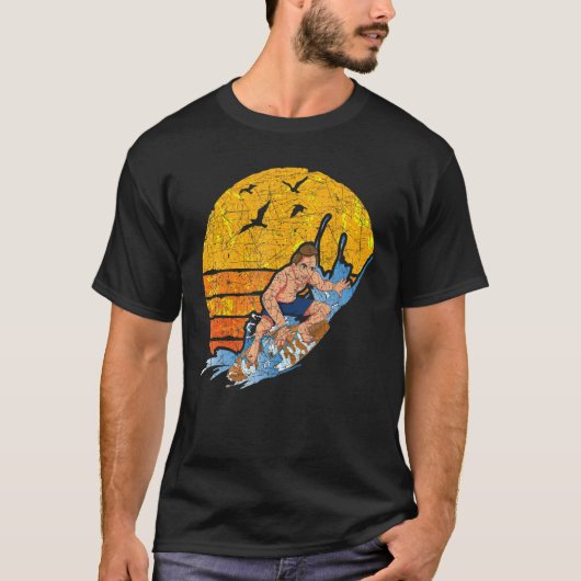 T-shirt Retro Surfing (Devant)