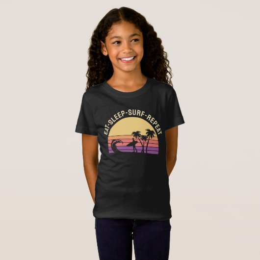 T-Shirt Retro Surfing (Devant entier)