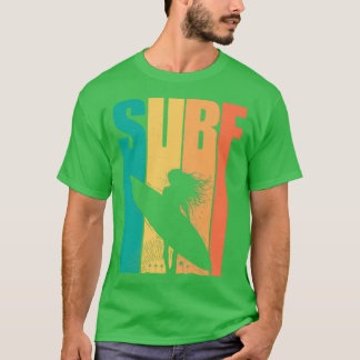 T-shirt Retro Surfing Design Femmes Surf