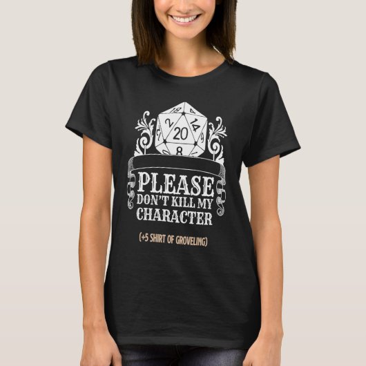 T-shirt Retro Tabletop Dungeons Jeu I RPG Dice Cube (Devant)