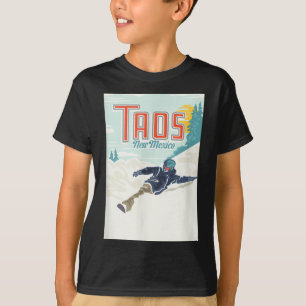 T-shirt Retro Taos Ski Valley Nouveau-Mexique Ski Snowboar