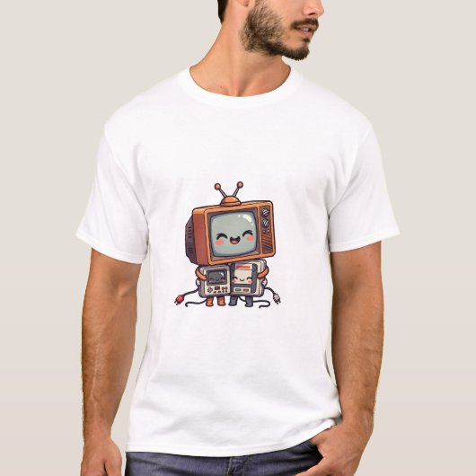 T-shirt Retro Tech Friends (Devant)