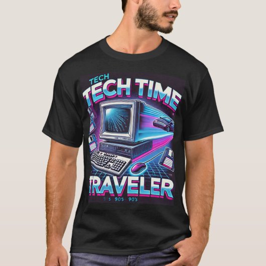 T-shirt Retro Tech Voyageur du temps - Nostalgie des année (Devant)