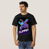 T-shirt Retro Tempest Flipper Arcade Villain Cartoon Tee (Devant entier)