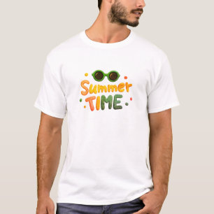 T-Shirt Rétro Temps d'Été – vacances