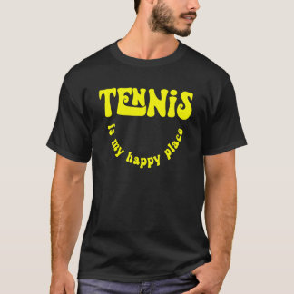 T-shirt Retro Tennis Est Mon Joyeux Joueur De Tennis De Pl