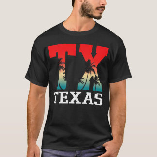 T-shirt Retro Texas Palm Tree Souvenirs Vintage