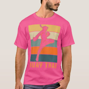 T-shirt Retro Thai Martial Arts Kickboxing - Vintage Muay