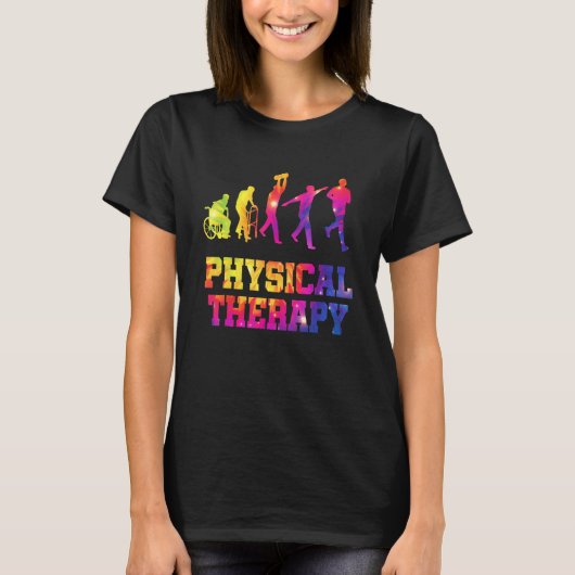 T-shirt Retro Tie Dye Physical Therapy Evolution  PT Thera (Devant)