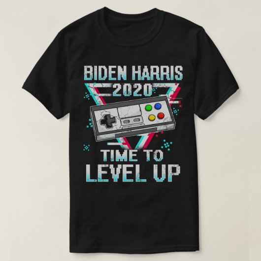 T-shirt Retro Time To Level Up Joe Kamala 2020 (Design devant)