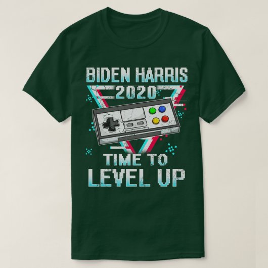 T-shirt Retro Time To Level Up Joe Kamala 2020 (Design devant)