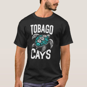 T-shirt Retro Tobago Cays Sea Turtle, Caribbean Ocean Adve