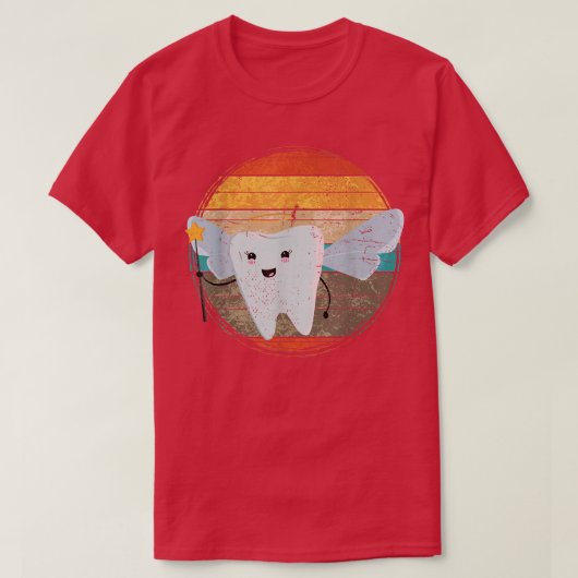 T-shirt Retro Tooth Fairy Dance Assistant (Design devant)