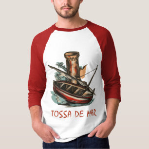 T-shirt Rétro Tossa de Mar (Catalogne)