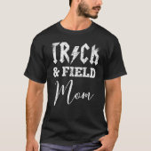 T-shirt Retro Track and Field Mom Track Maman Track Mother (Devant)