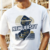 T-shirt Retro Travel Iconic New Jersey Graphic