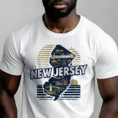 T-shirt Retro Travel Iconic New Jersey Graphic