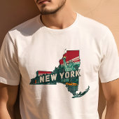 T-shirt Retro Travel Iconic New York Graphic