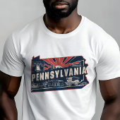 T-shirt Retro Travel Iconic Pennsylvania Graphic