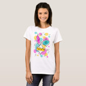 T-shirt Retro Tree Baubles vertical (Devant entier)