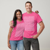 T-shirt Retro Trellis Rose (Unisexe)