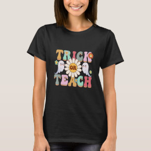 T-shirt Retro Tricoter Ou Enseignant Fantôme Halloween Cos