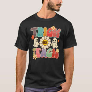 T-shirt Retro Tricoter Ou Enseignant Fantôme Halloween Cos