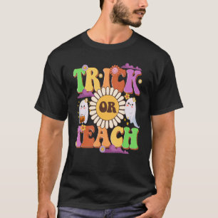 T-shirt Retro Tricoter Ou Enseignant Fantôme Halloween Cos