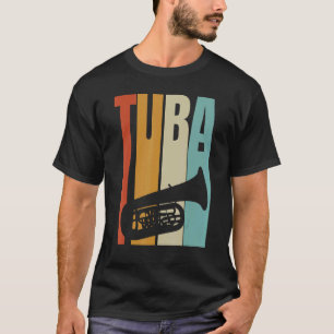 T-shirt Retro Tuba Cool Tuba Player