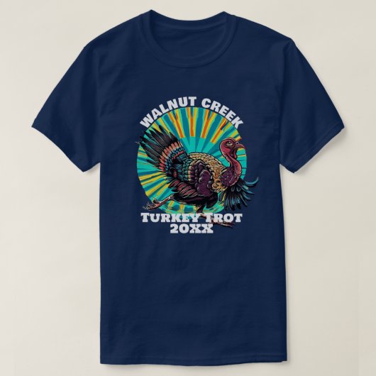 T-shirt Retro Turkey Trot (Design devant)