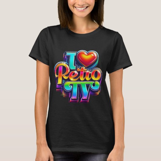 T-shirt Retro TV (Devant)