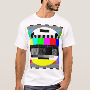 T-shirt Retro TV pas d'illustration de signal.