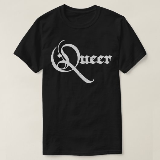 T-shirt Retro Typographie déclinée Queer Design 2 (Design devant)