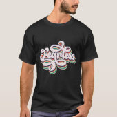 T-shirt Retro Typographie sans peur (Devant)
