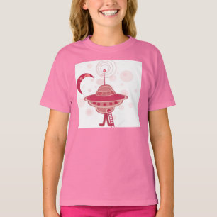 T-shirt Retro UFO Girl